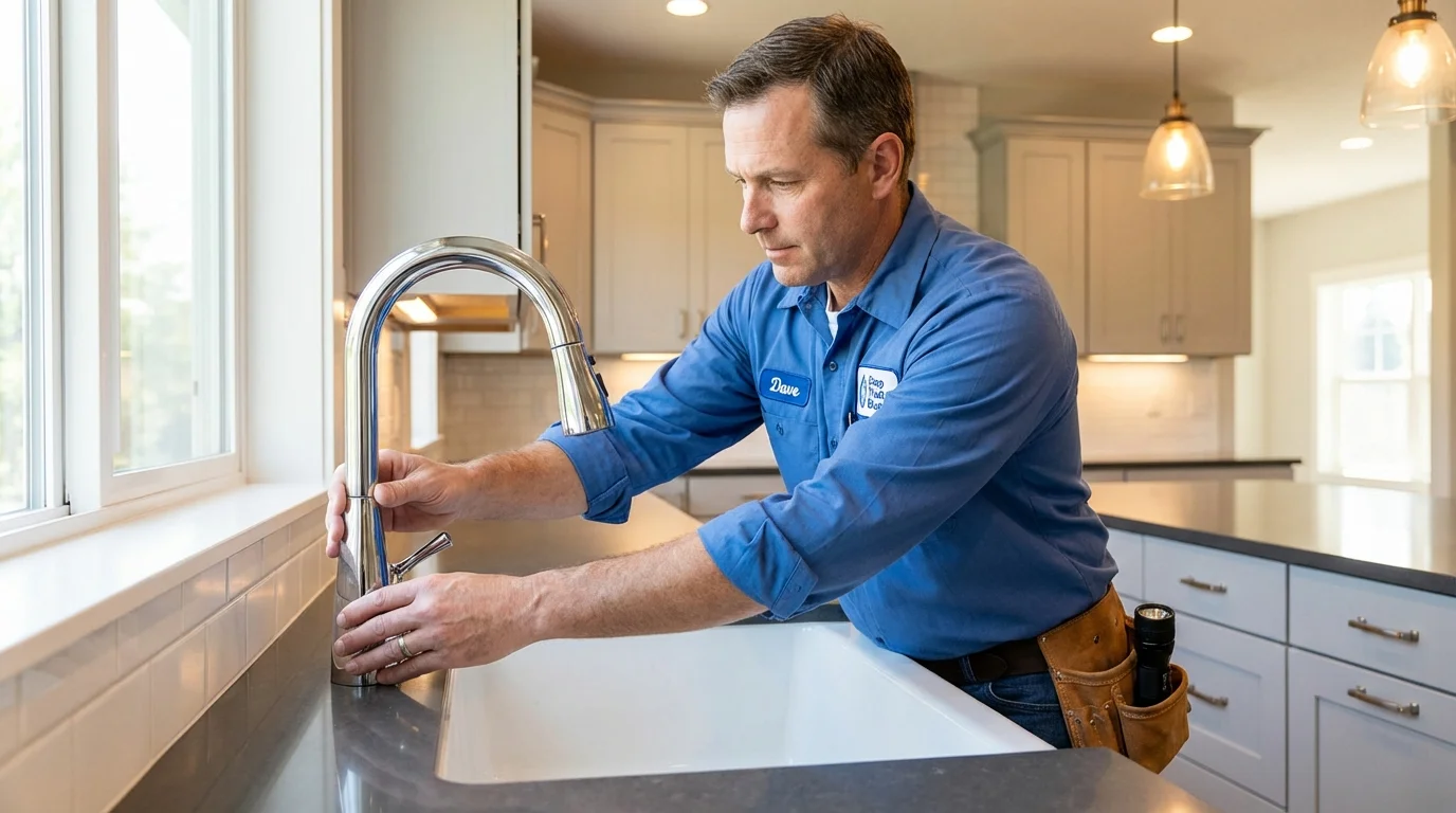 Kitchen faucet installation by Johns Plumbing LLC in Elizabeth